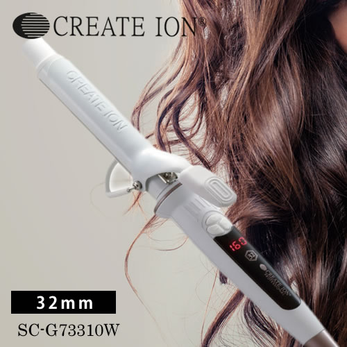 【送料無料】CREATE ION クレイツ イオン エレメアカール 32mm (SC-G73310W) コテ ヘアアイロン