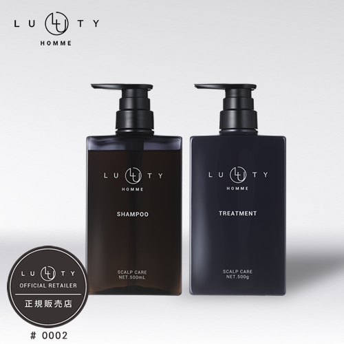 LUTY HOMME ルーティー オム シャンプー 500ml ＆ トリートメント 500g セット